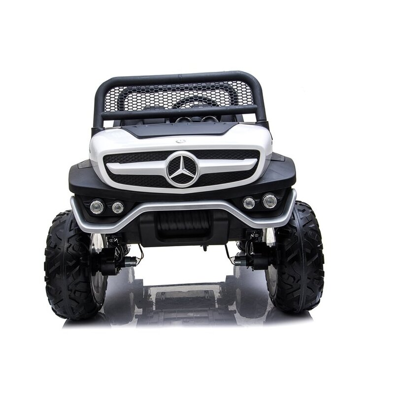 Bērnu elektromobilis "Mercedes Unimog", balts