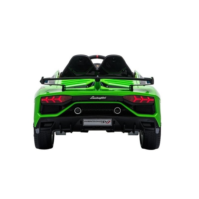 Vienvietīgs bērnu elektromobilis "Lamborghini Aventador", zaļš