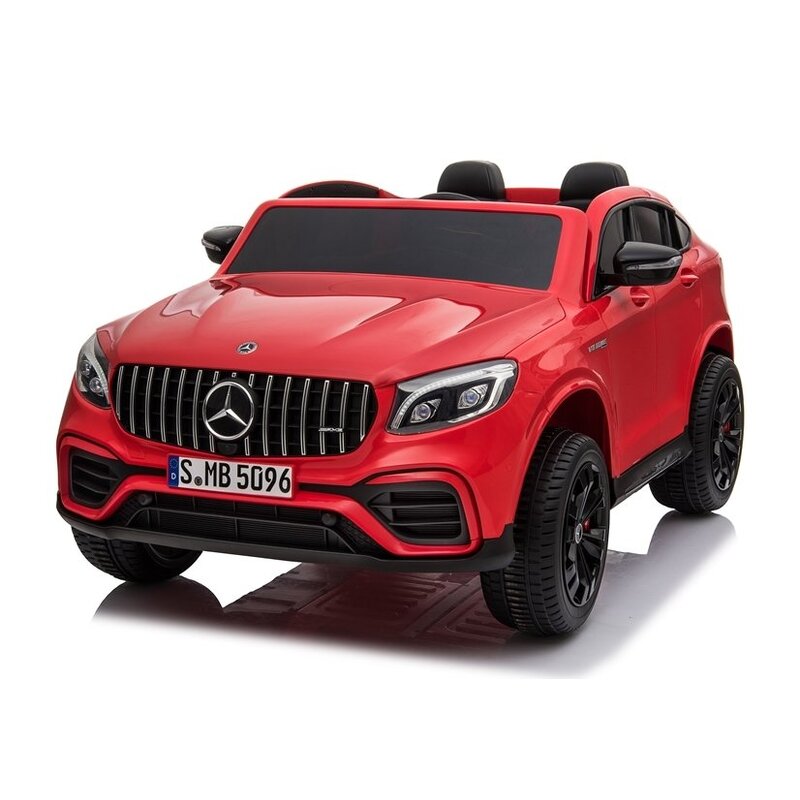 Bērnu divvietīgais elektromobilis "Mercedes GLC 63S", sarkans