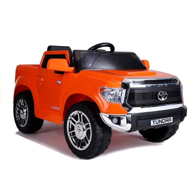 Bērnu vienvietīgs elektromobilis "Toyota Tundra", lakots - oranžs