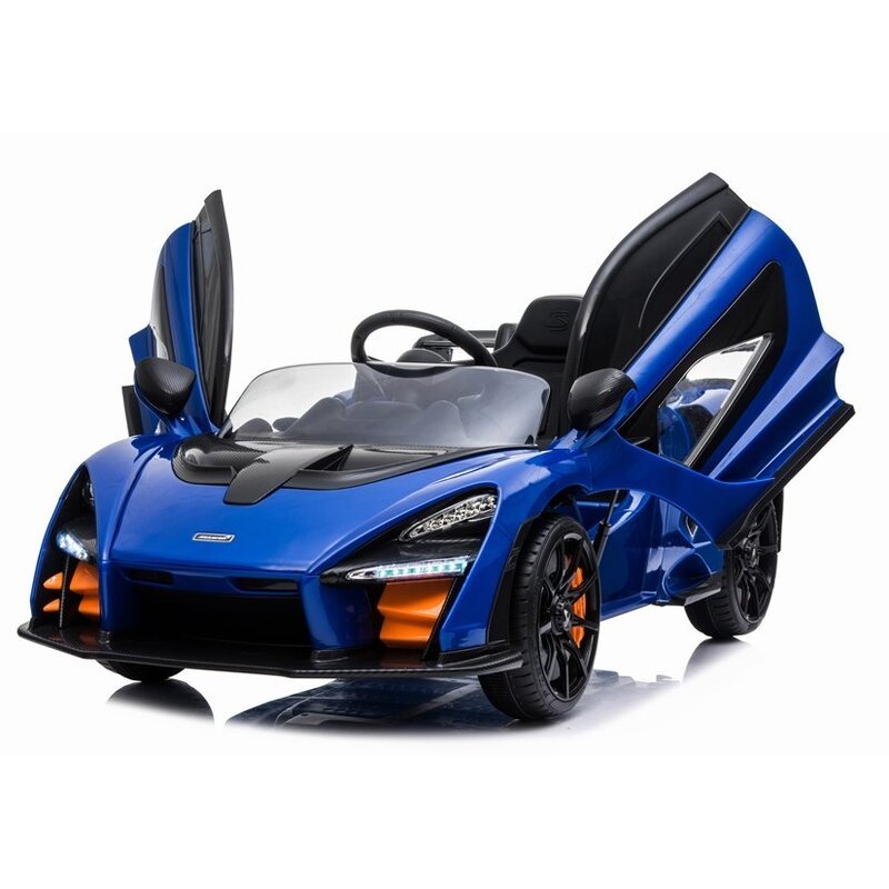 Vienvietīgs bērnu elektromobilis "McLaren Senna", zils