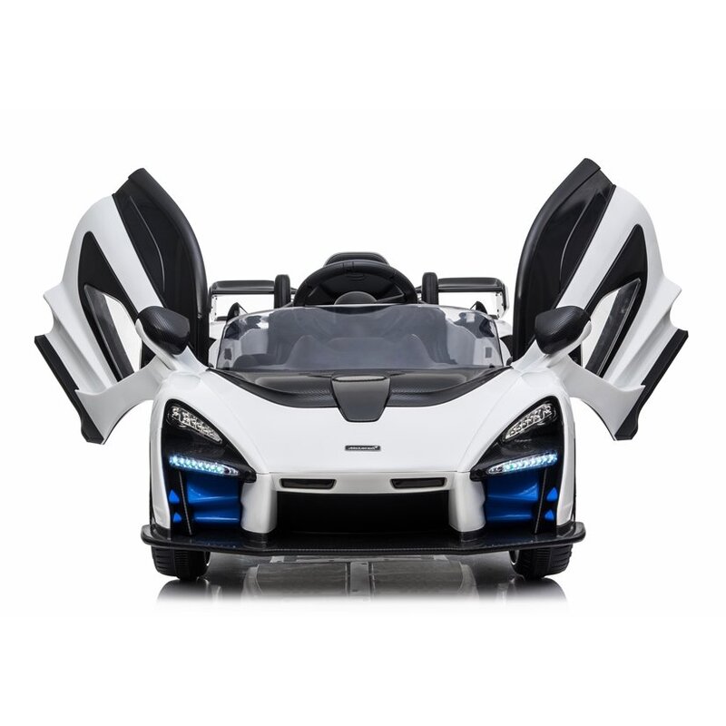 Vienvietīgs elektromobilis „McLaren Senna“, balts