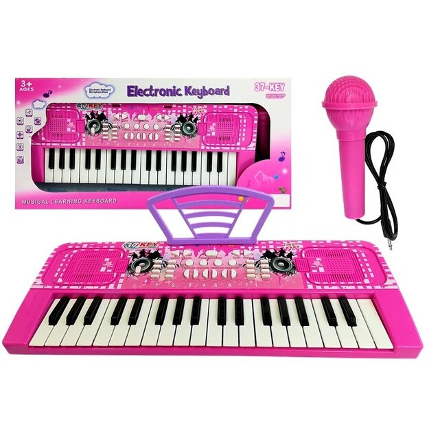 Bērnu sintezators „Electronic Keyboard“, rozā