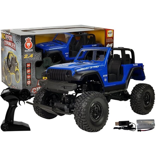 Tālvadības automašīna "Rock Crawler 4x4", zila