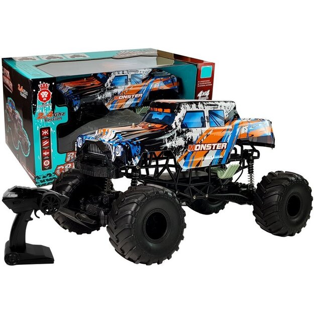 Tālvadības automašīna "Rock Crawler 4x4", oranža