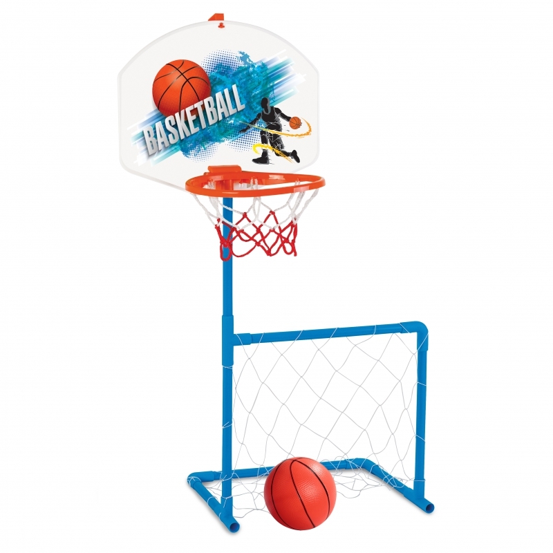 Basketbola un futbola komplekts ar bumbu