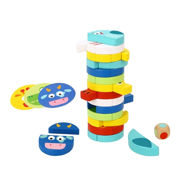 Koka spēle Jenga Animals