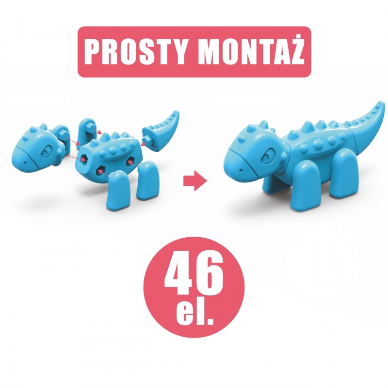 WOOPIE 2in1 konstruktors, dinozauri