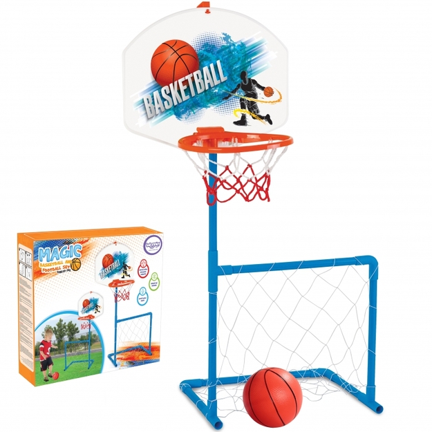 Basketbola un futbola komplekts ar bumbu