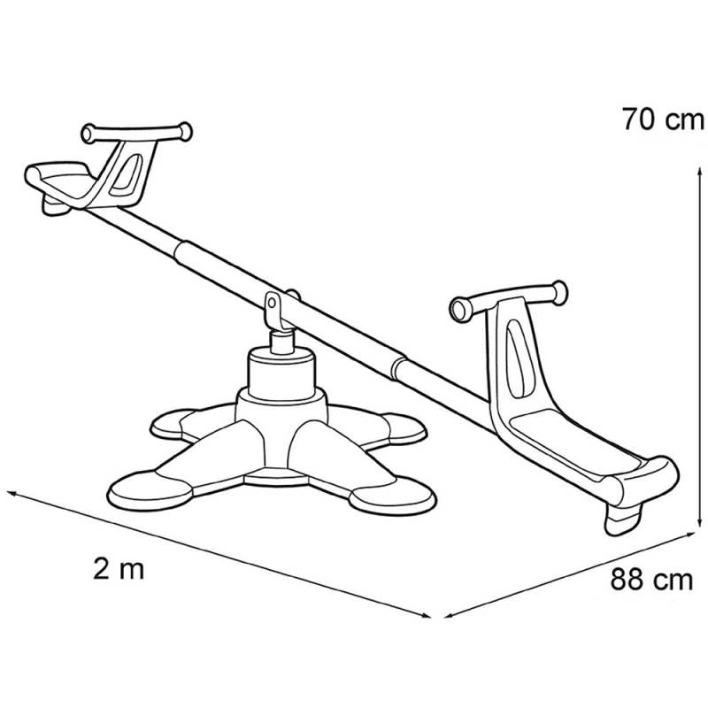 Dārza šūpoles - Feber, 2in1, zilas