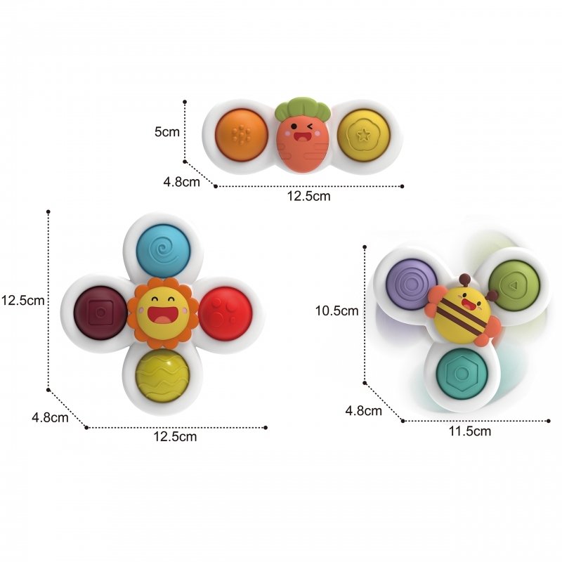 WOOPIE Spinner 3in1 sensorā rotaļlieta