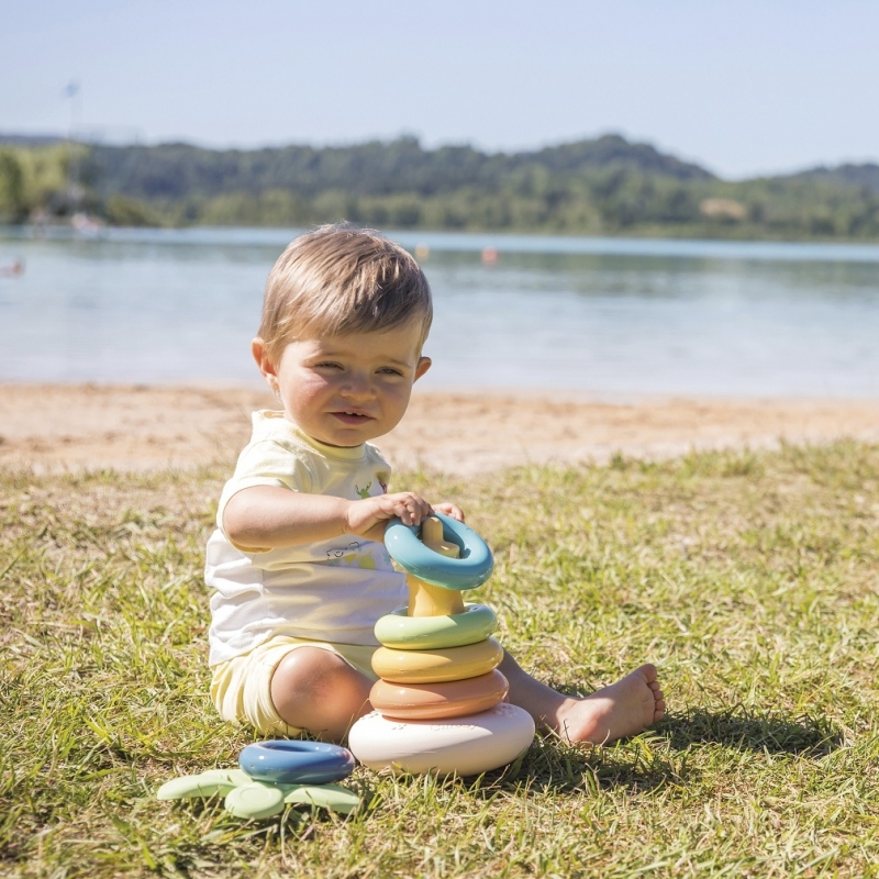 Piramīda no bio plastmasas SMOBY Little Green, 6 gab.