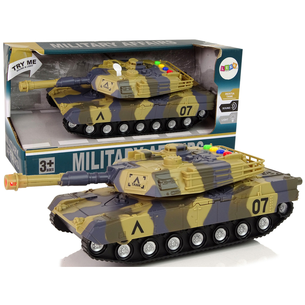 Rotaļlietu militārais tanks, 1:16, brūns