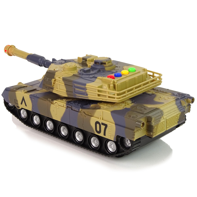 Rotaļlietu militārais tanks, 1:16, brūns