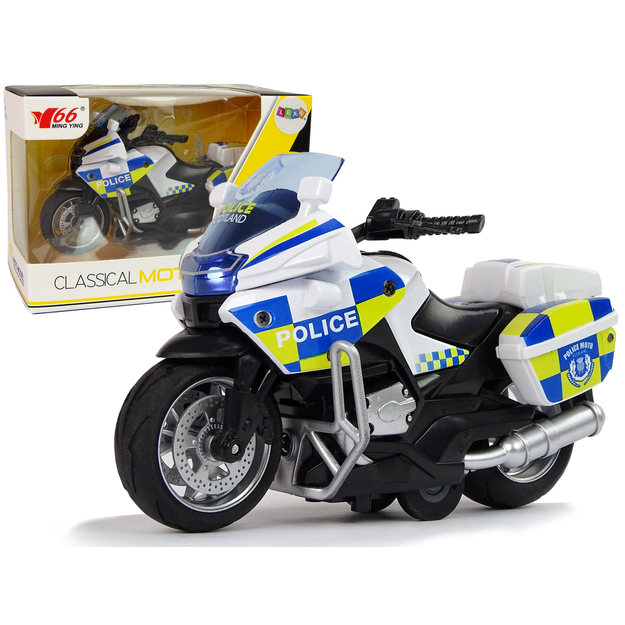 Rotaļlietu policijas motocikls, 1:14