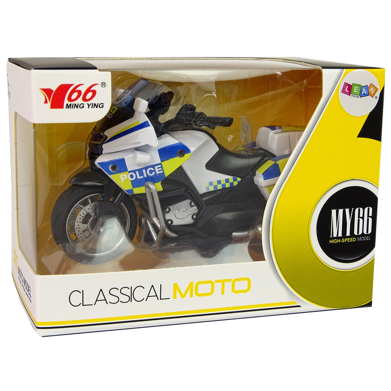 Rotaļlietu policijas motocikls, 1:14