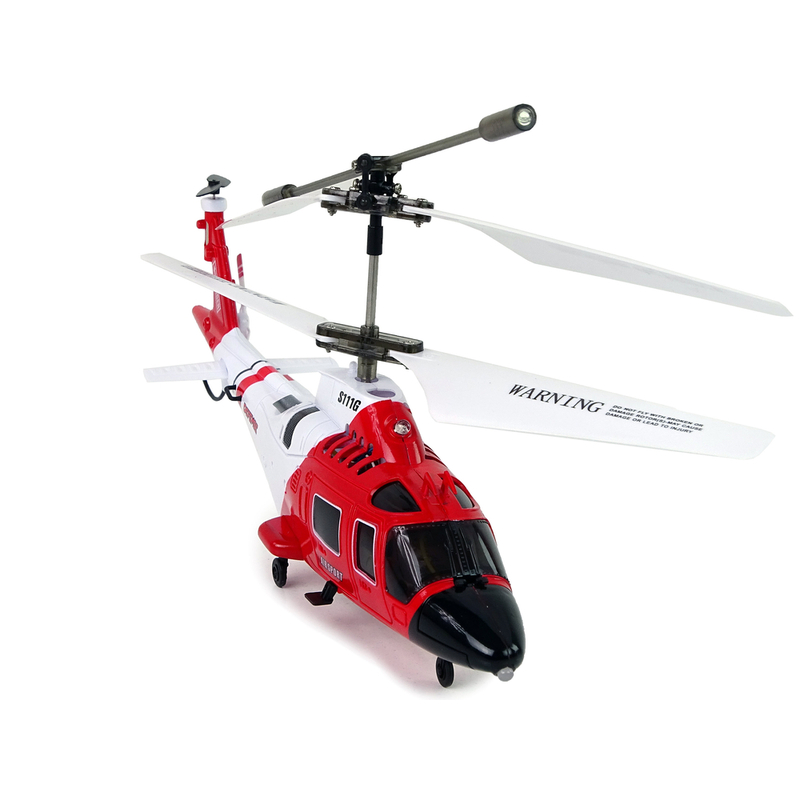 SYMA S111G tālvadības helikopters, sarkans