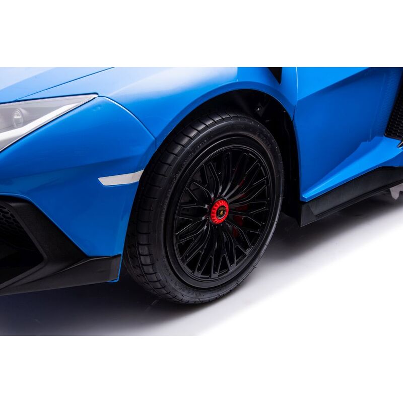 Lamborghini XXL A8803 divvietīgs elektriskais automobilis, zils