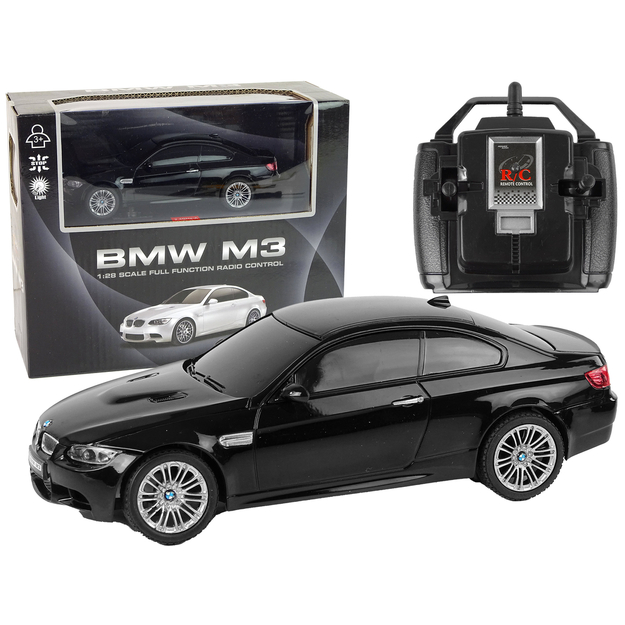 BMW M3 R/C tālvadības automašīna, melna