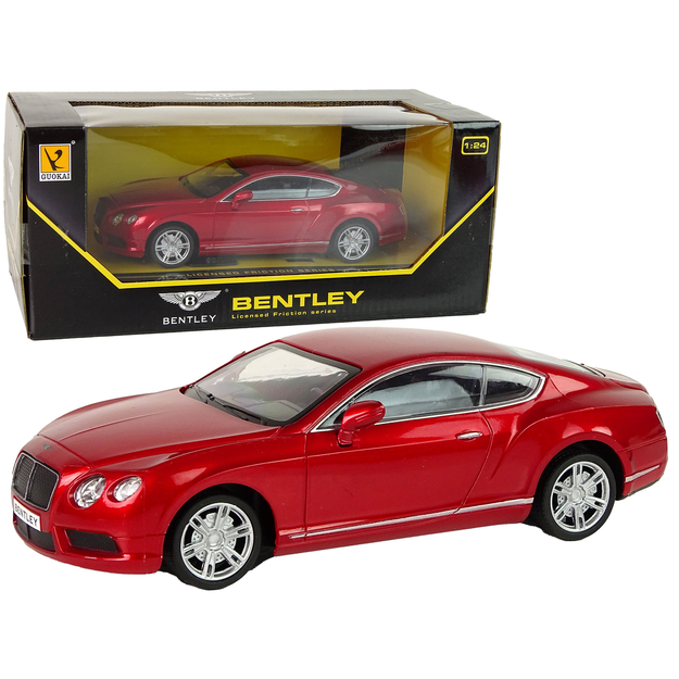 Bentley 1:24 rotaļu auto, sarkans