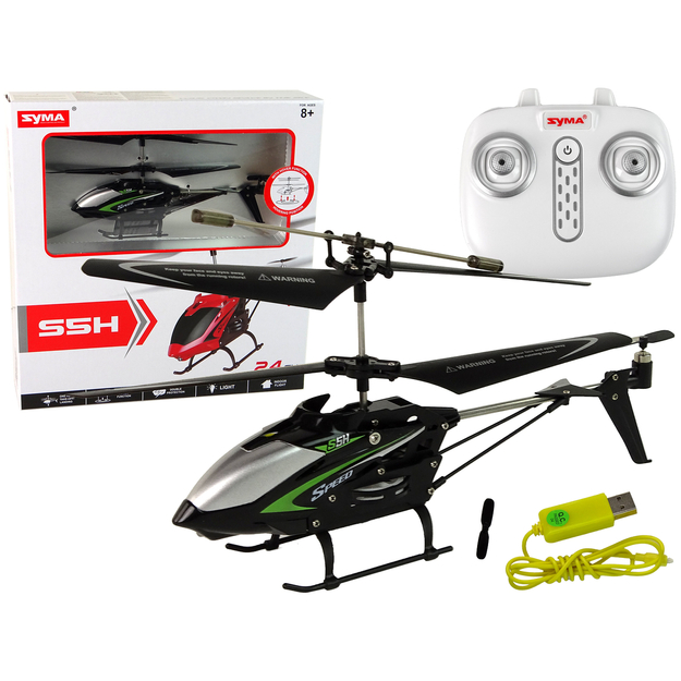 SYMA S5H tālvadības helikopters, melns