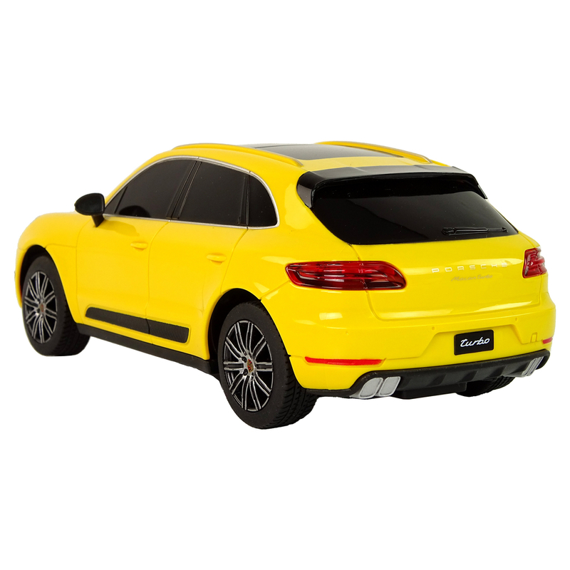 Tālvadības pults Porsche Macan Turbo, 1:24, dzeltens