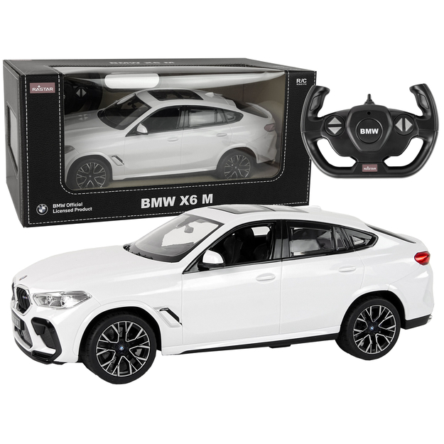 Bmw X6 M tālvadības automašīna, 1:14, balta