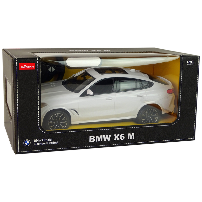 Bmw X6 M tālvadības automašīna, 1:14, balta