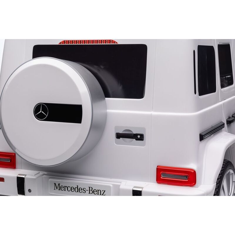 Mercedes G500 XMX627 elektromobilis, balts