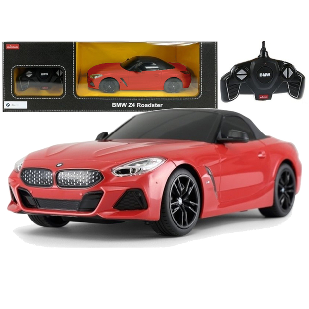 Tālvadības automašīna BMW Z4 Roadster, 1:18, sarkana