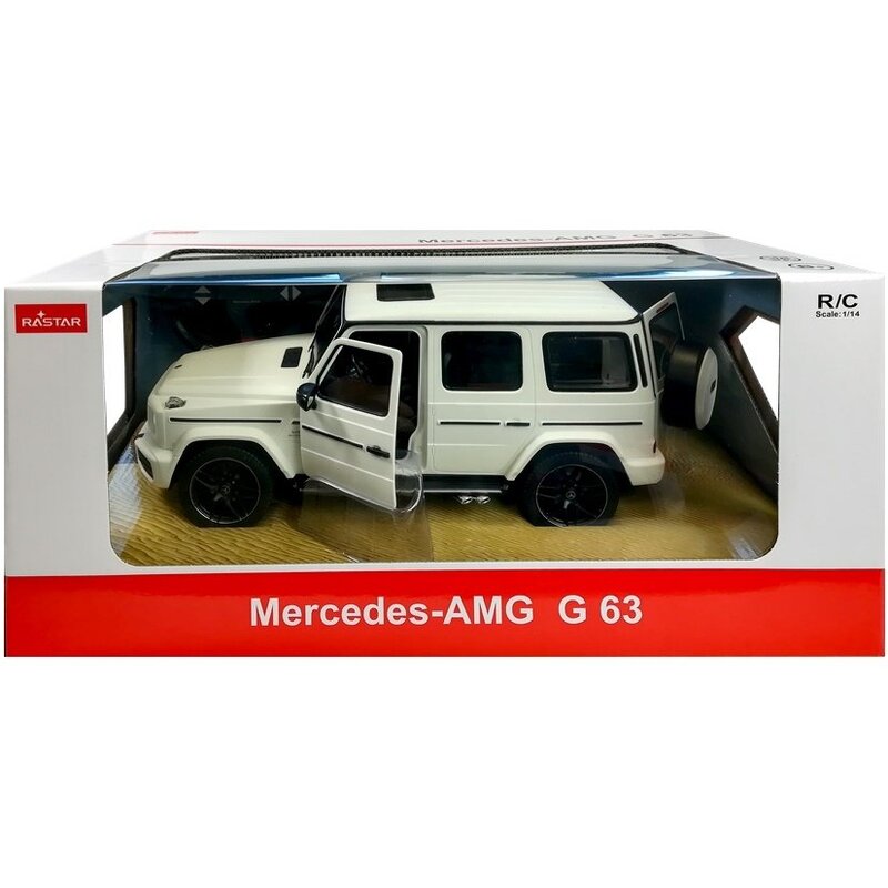 Mercedes G63 tālvadības automašīna, balta