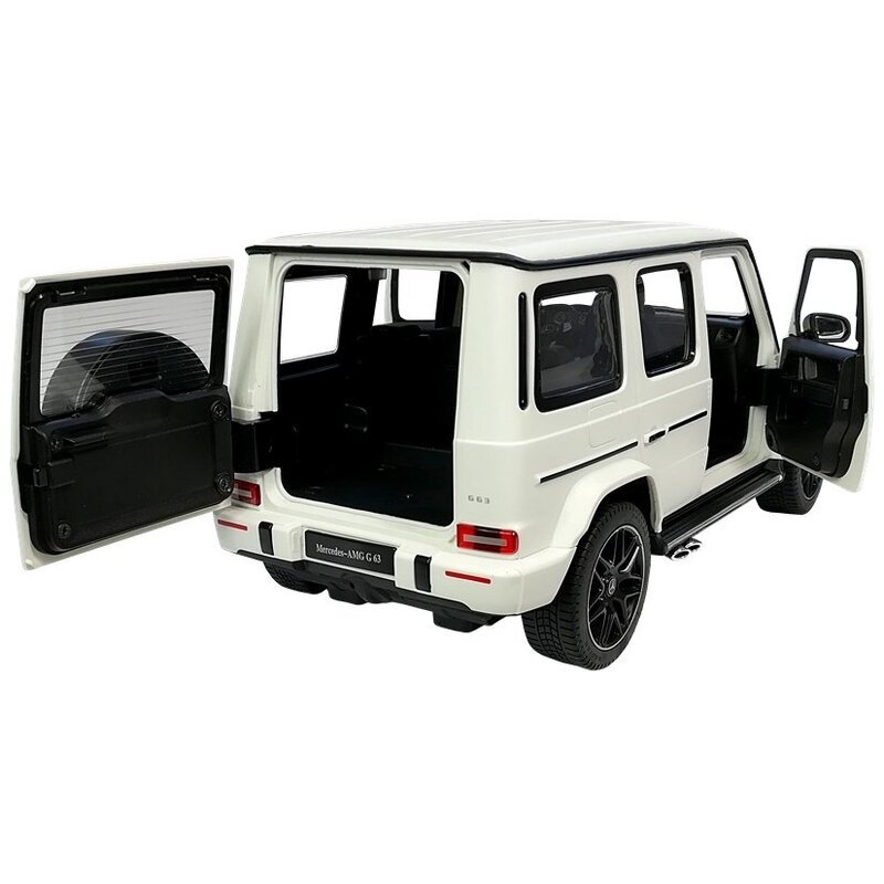 Mercedes G63 tālvadības automašīna, balta