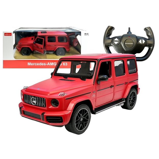 Tālvadības Mercedes G63 Rastar, sarkans