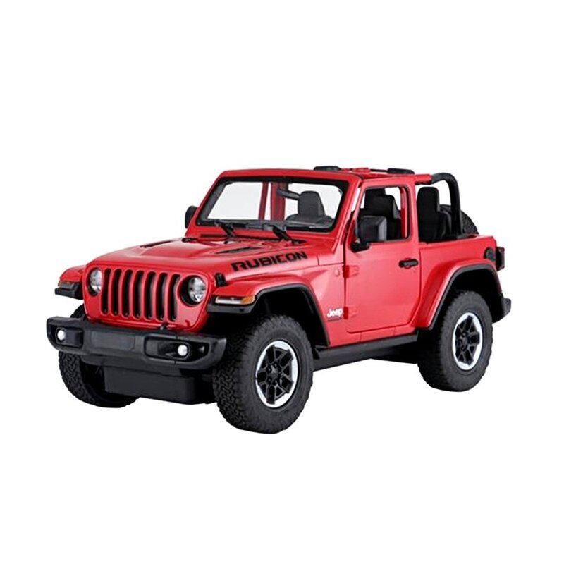 Tālvadības automašīna Jeep Wrangler Rubicon, 1:14, sarkana