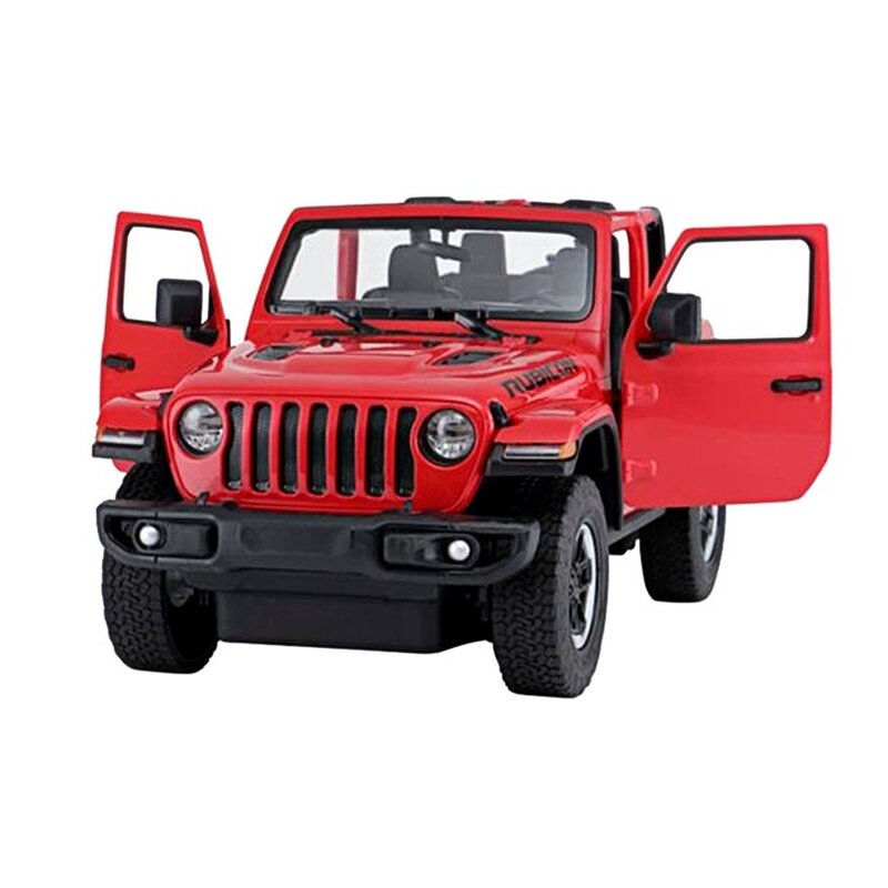 Tālvadības automašīna Jeep Wrangler Rubicon, 1:14, sarkana