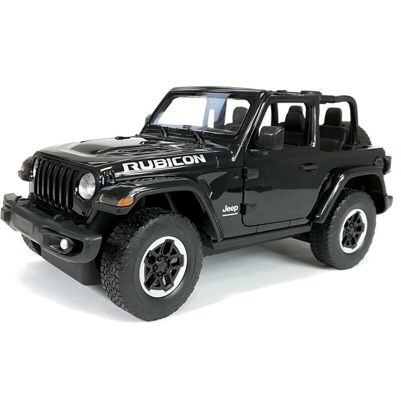 Tālvadības automašīna Jeep Wrangler Rubicon, 1:14, melna