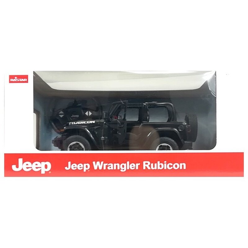 Tālvadības automašīna Jeep Wrangler Rubicon, 1:14, melna