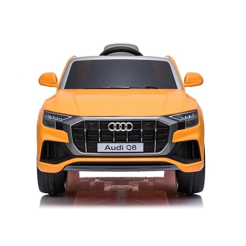 Bērnu vienvietīgs elektromobilis Audi Q8, oranžs