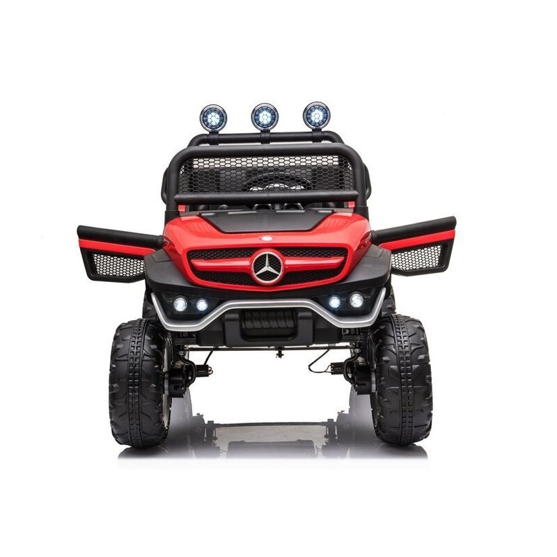 Bērnu vienvietīgs elektromobilis Mercedes Unimog S, sarkans