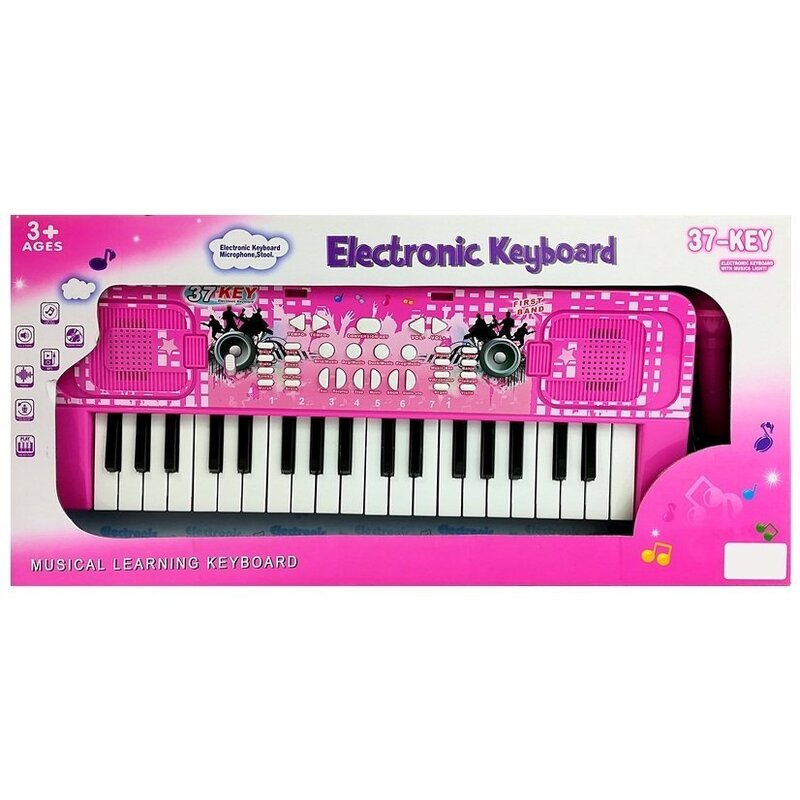 Bērnu sintezators „Electronic Keyboard“, rozā