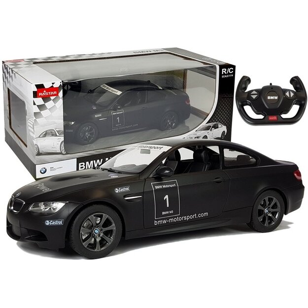 Tālvadības automašīna BMW M3, 1:14, melna