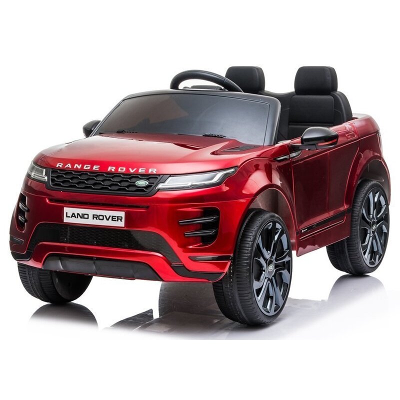 Bērnu elektromobilis Range Rover Evoque, sarkans-lakots