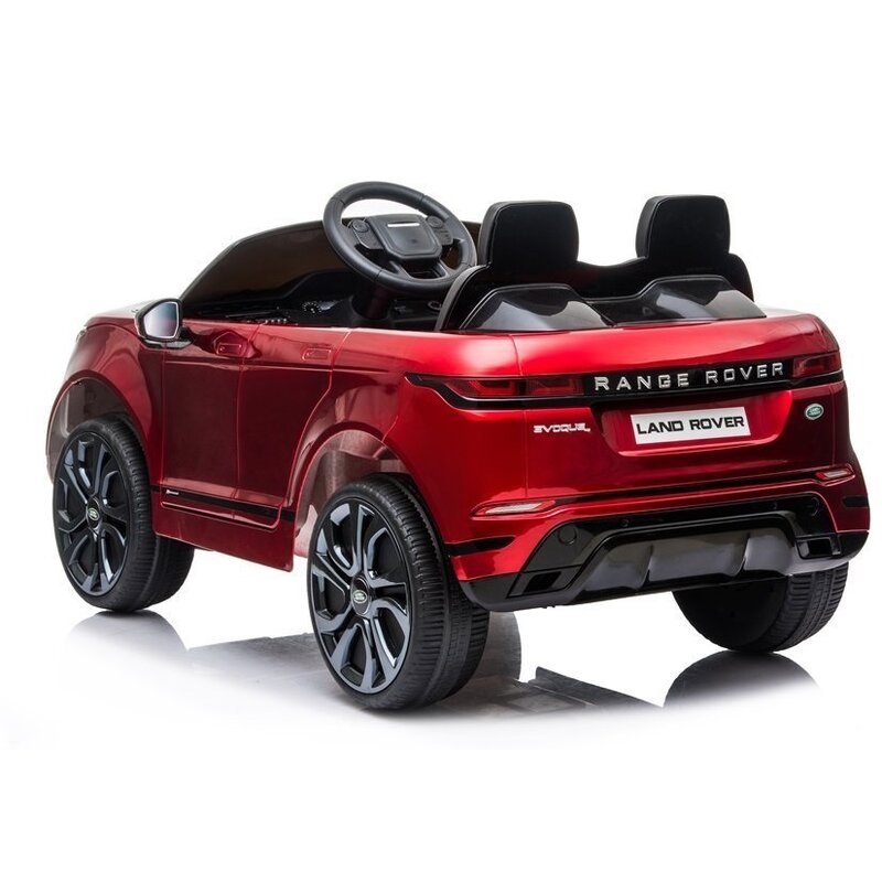 Bērnu elektromobilis Range Rover Evoque, sarkans-lakots