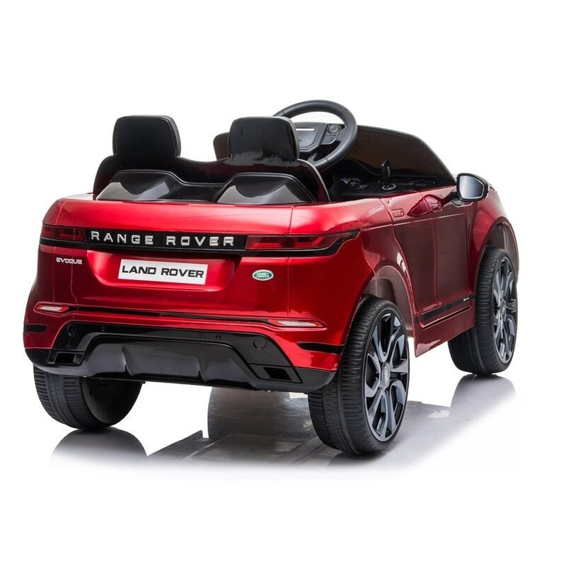 Bērnu elektromobilis Range Rover Evoque, sarkans-lakots