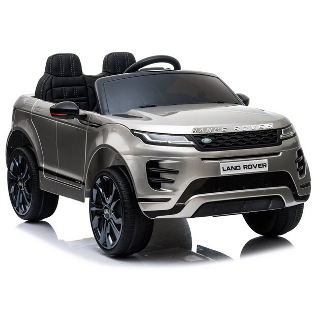 Bērnu elektromobilis Range Rover Evoque, sudraba-lakots