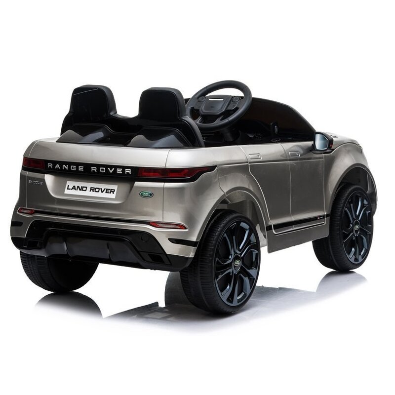 Bērnu elektromobilis Range Rover Evoque, sudraba-lakots