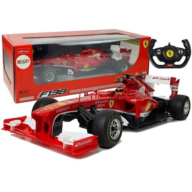 Ferrari F138 tālvadības sporta automašīna, sarkana