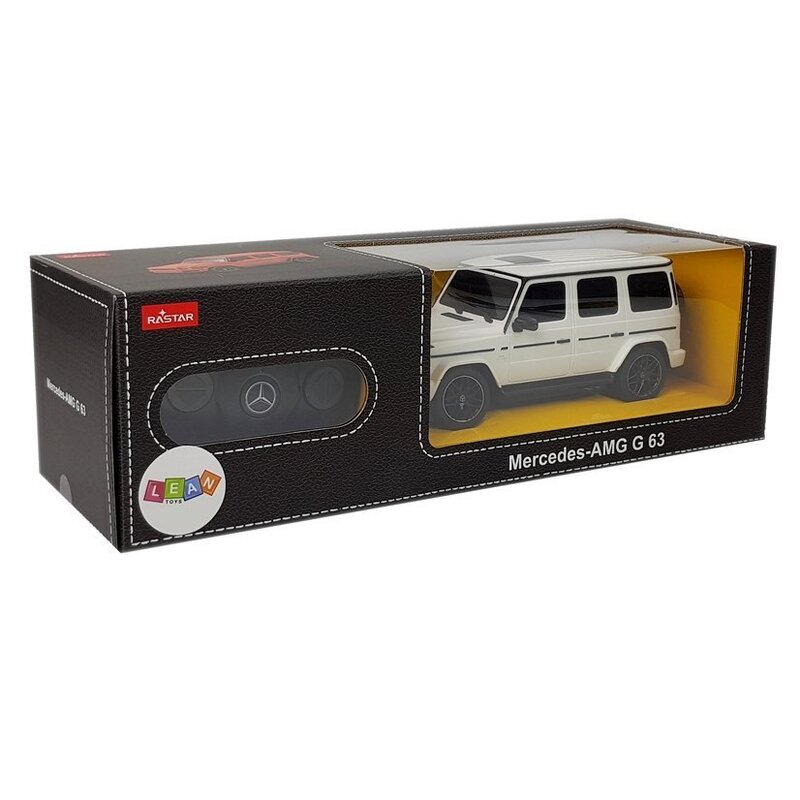 Tālvadības automobilis Mercedes AMG G63, 1:24, balts