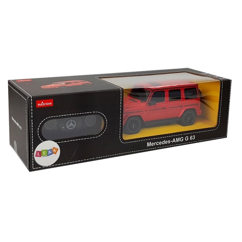 Tālvadības automobilis Mercedes AMG G63, 1:24, sarkans