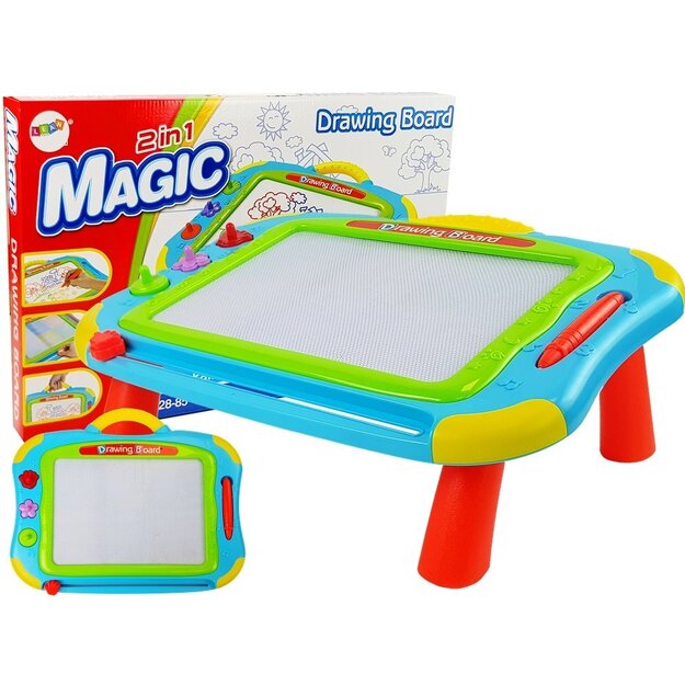 Novietojams zīmēšanas  dēlis ar zīmogiem "Magic Drawing Board"